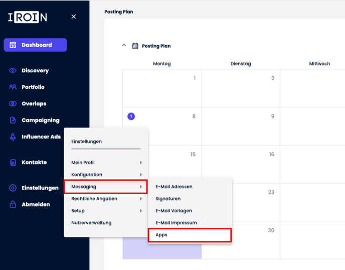 Konfiguration auf IROIN®