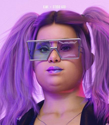 Virtuelle Influencerin