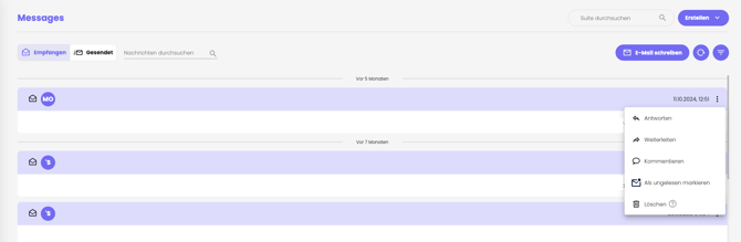 Manage emails