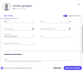 Content Approval IROIN®  Einladungslink