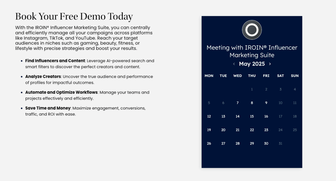 Book a free demo today